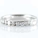 Estate Platinum Diamond Wedding Band