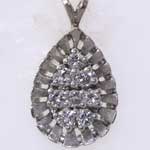 Pretty Diamond White Gold Pendant